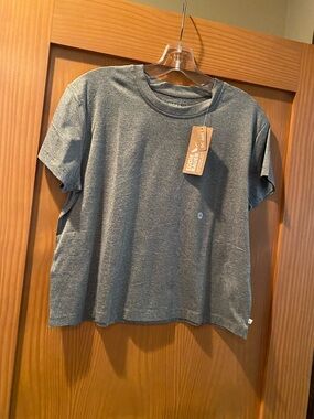 Eddie Bauer Women’s Gray (DriFit) Surreal Travel  Short Sleeve Crew Shirt NWT